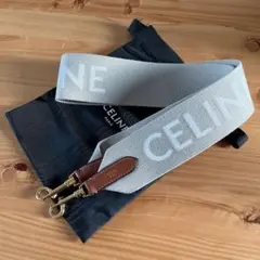 美品! 人気 正規品 セリーヌ ジャカードロングストラップ