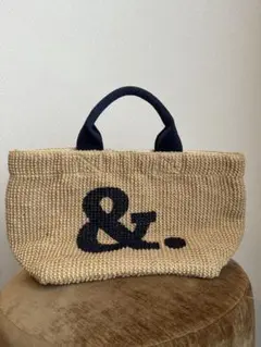 &ロゴ付き トートバッグ