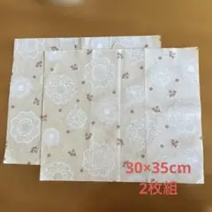 フラワーレース柄 生地 2枚組