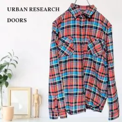 zB549【M】URBAN RESEARCH DOORS エルボーパッチ シャツ