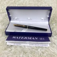 【未使用品】WATERMAN PARIS 万年筆 F 高級 黒