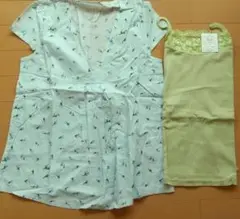 新品　Ｓ　綿100％　アンサンブル　マタニティー授乳服　夏 　処分