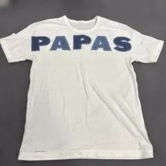 488 Papas ロゴ ワッペン キリン アニマル柄 Tシャツ S ホワイト