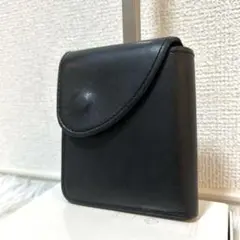 【人気商品✨美品/コンパクトウォレット】エンダースキーマ　折り財布　黒　レザー