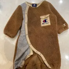 美品　チャンピオン　もこもこ　ロンパース　60~70