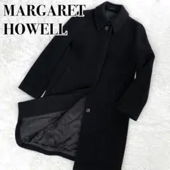 『MARGARET HOWELL』カシミヤ混 メルトンウール ステンカラーコート