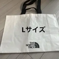 【韓国限定】ノースフェイス　ホワイト　エコバッグ　ショッピングバッグ　Lサイズ