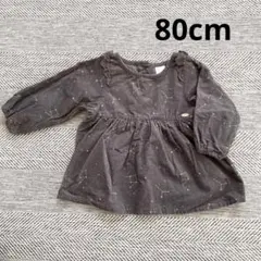 ＊美品＊80cmコーデュロイワンピース　星　星座柄