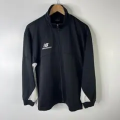 new balance トラックジャケット ジャージ ブラック×ホワイト