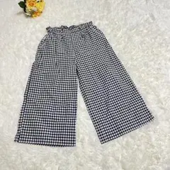 pom ponette juniorポンポネットジュニアギンガムチェックパンツL