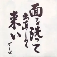 GAUZE　面を洗って出直して来いTシャツ　ガーゼ　ジャパコア　新品未使用未着用 新品未使用未着用 ガーゼ 面を洗って出直して来いTシャツ GAUZE