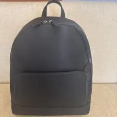 GIORGIO ARMANI リュック　背面ロゴ　レザー　ナイロン　ネイビー GIORGIO ARMANI リュック 背面ロゴ レザー ナイロン ネイビー