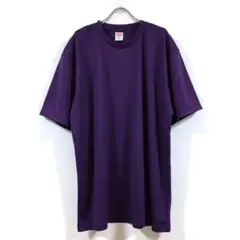 新品 ドライ ビッグTシャツ 4.1オンス 半袖 無地 メンズ パープル 2XL