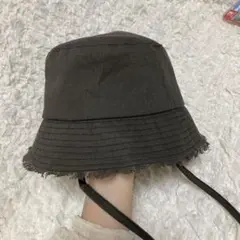 バケハ 紐付き グレー