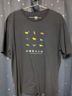 graniph 動物イラスト Tシャツ XL 黒