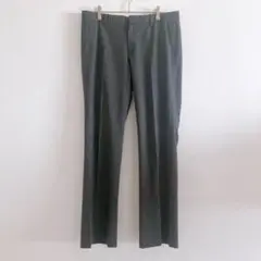 ユニクロ　UNIQLO スラックス　グレー　オフィス　ストレッチパンツ　4680