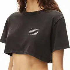alexanderwang クロップドTシャツ グレー