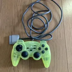 HORI クリアイエロー PS2コントローラージャンク品