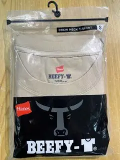 【新品未開封】Hanes ヘインズ BEEFY Sサイズ ベージュ 半袖Tシャツ