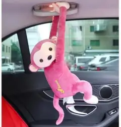 ピンク PINK 猿 ティッシュホルダー ケース