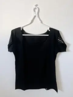 美品 EL RODEO エルロデオ 黒 半袖Tシャツ 肩デザイン