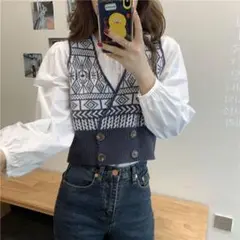古着風ベスト