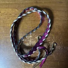 【21時まで当日発送可能】ajewレザー編み込みスマホショルダーストラップ