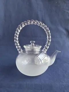 湯沸　義山　山下璃風作　未使用　ガラス　耐熱　湯沸かし
