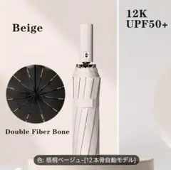 折り畳み傘　晴雨兼用　12本骨強化 クリック開閉
