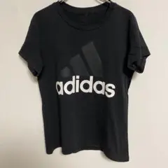 adidas アディダス 半袖Tシャツ 黒 M相当