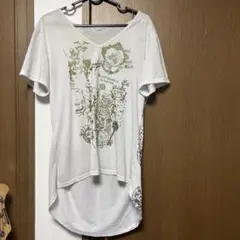 PUTUMAYO y2k vkei 00s グランジパンクVネック半袖Tシャツ