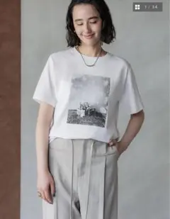crewre フォトグラフィープリントTシャツ　komorebi
