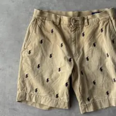 13978 Polo Ralph Lauren 総柄 刺繍 ショートパンツ