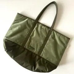 即完品 メゾンキツネ×ポーター コラボ ヘルメットバック 2way オリーブ 渋くてキュート。メゾンキツネ × ポーターのオリーブカラー
