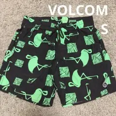 VOLCOM フラミンゴ柄 ボードショーツ サーフショーツ ショートパンツ S