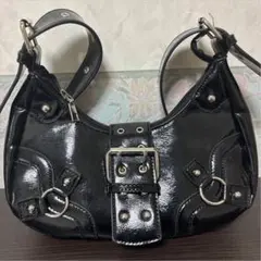 Y2K 韓国ファッション ショルダーバッグ トートボディバッグ ブラック
