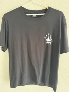 【希少】 STUSSY クラウン 両面プリント ブラックXL