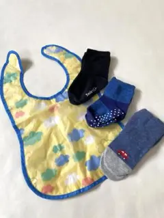 雲柄　スタイ　靴下　セット