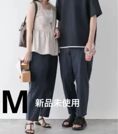グローバルワーク　エアかるイージーパンツ/アンクル　M ネイビー