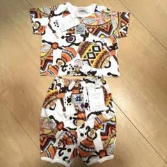 新品未使用　BeBe 半袖Tシャツ　半ズボンセット80㎝