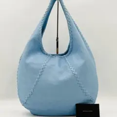 極美品✨ボッテガ ヴェネタ イントレチャート チェルボ ショルダーバッグ ブルー