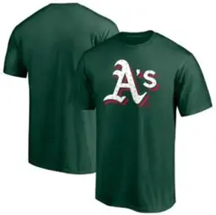 【新品未使用】MLB Tシャツ Fanatics アスレチックス グリーン