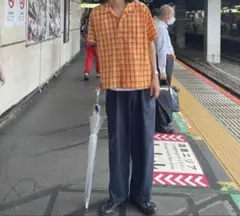 00's unknown 短丈チェックシャツ　City boy