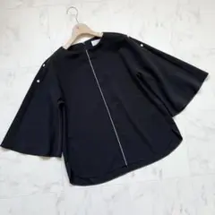 美品　シクラス CYCLAS 3way ブラウス　黒　ポンチョ　フォーマル