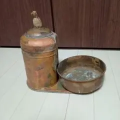 アンティーク希少ヴィンテージ 銅製水入れ・器