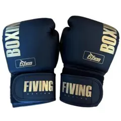 美品　　FIVING ボクシンググローブ ブラックゴールド 12オンス