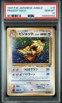 ポケモン ピジョット 旧裏 PSA10 ポケモンジャングル 渦巻きホロ ポケモン ピジョット 旧裏 PSA10 ポケモンジャングル 渦巻きホロ