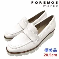 【極美品】FOREMOS marco プラットフォームローファー 20.5cm