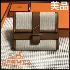 美品 エルメス オノレ トアルアッシュ 折り財布 コインケース カードケース