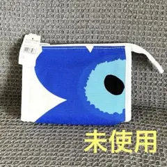 未使用【marimekko/マリメッコ】Unikkoウニッコ柄 マチありポーチ